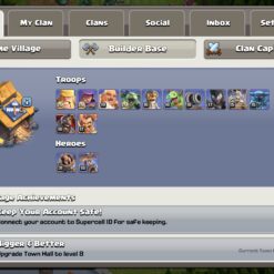 اکانت کلش اف کلنز تاون هال 16 لول 211 کد 129741 - تصویر 4