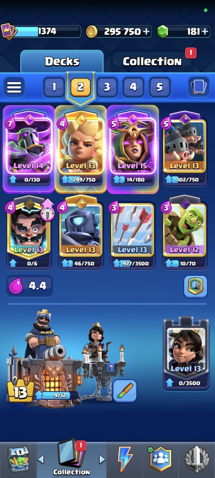 اکانت کلش رویال لول 1374 کد 37453 3 اکانت کلش رویال لول 1374 کد 37453 - تصویر 3
