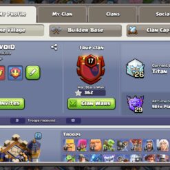 اکانت کلش اف کلنز تاون هال 18 لول 203 کد 127131 - تصویر 2