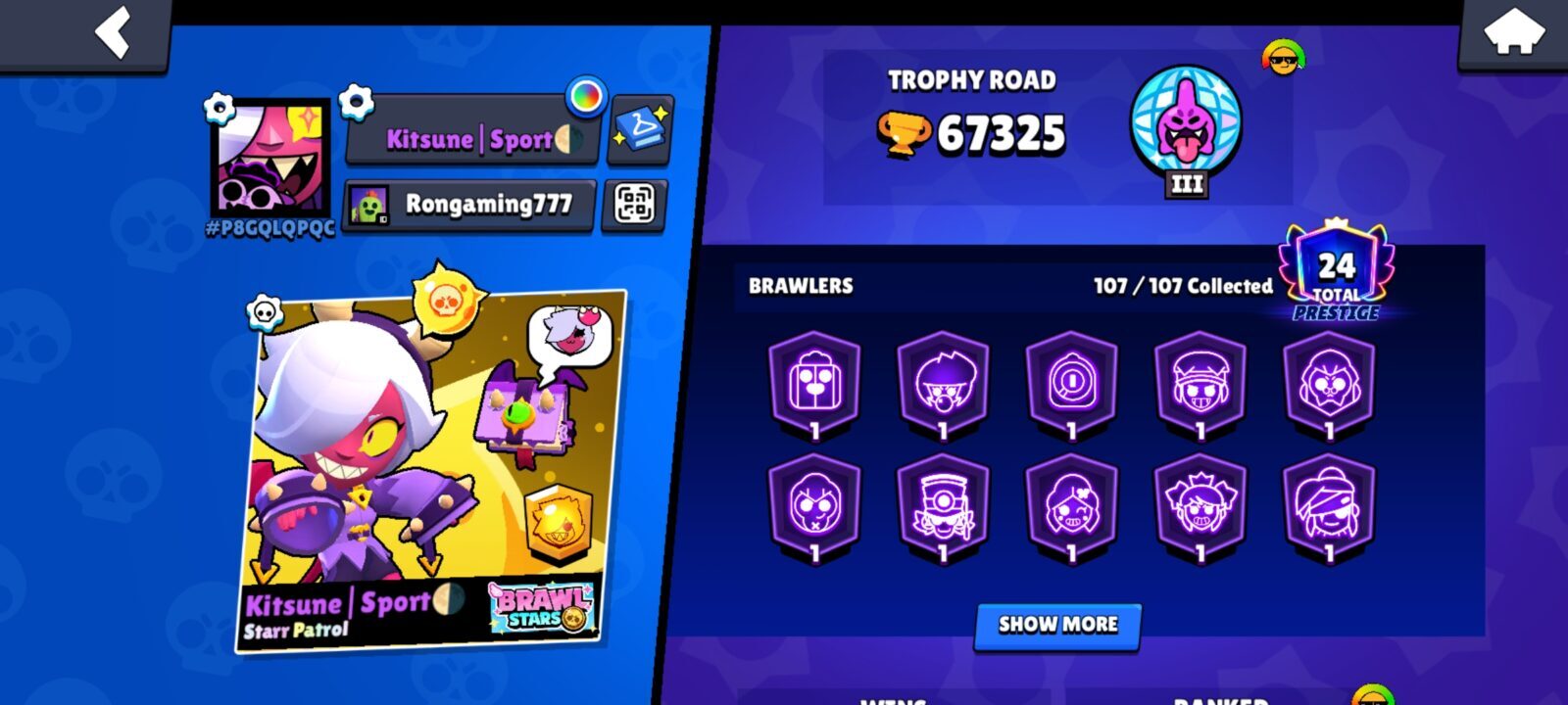 اکانت براول استارز کاپ 68000 کد 41806 2 اکانت براول استارز کاپ 68000 کد 41806 - تصویر 2