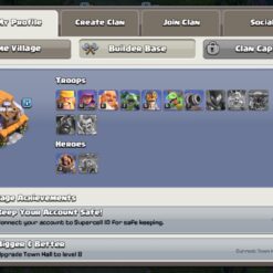 اکانت کلش اف کلنز تاون هال 10 لول 70 کد 128600 - تصویر 5