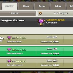 خرید کلن کلش لول 25 وارلیگ کریستال کد 402787 7 خرید کلن کلش لول 25 وارلیگ کریستال کد 402787 - تصویر 4