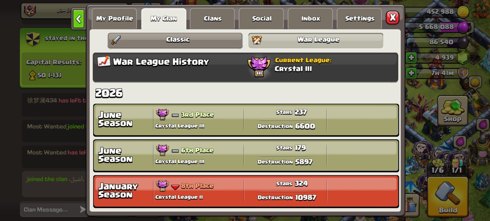 خرید کلن کلش لول 22 وارلیگ کریستال کد 402788 4 خرید کلن کلش لول 22 وارلیگ کریستال کد 402788 - تصویر 4
