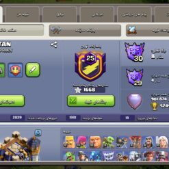 اکانت کلش اف کلنز تاون هال 18 لول 217 کد 128771 - تصویر 2