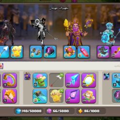اکانت کلش اف کلنز تاون هال 18 لول 217 کد 128771 - تصویر 8