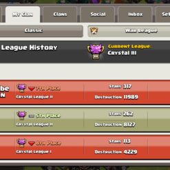 خرید کلن کلش لول 23 وارلیگ کریستال کد 402819 7 خرید کلن کلش لول 23 وارلیگ کریستال کد 402819 - تصویر 4