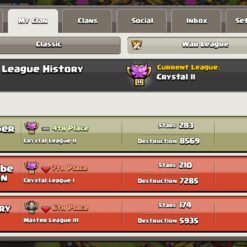 خرید کلن کلش لول 21 وارلیگ کریستال کد 402820 7 خرید کلن کلش لول 21 وارلیگ کریستال کد 402820 - تصویر 4