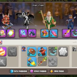 اکانت کلش اف کلنز تاون هال 14 لول 200 کد 129059 - تصویر 12