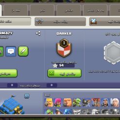 اکانت کلش اف کلنز تاون هال 12 لول 78 کد 129376