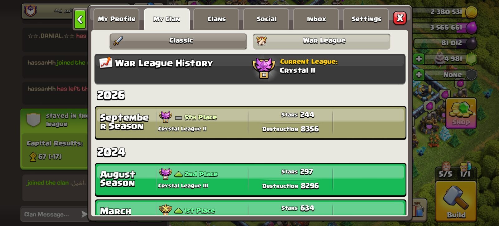 خرید کلن کلش لول 20 وارلیگ کریستال کد 403002 4 خرید کلن کلش لول 20 وارلیگ کریستال کد 403002 - تصویر 4
