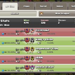 خرید کلن کلش لول 21 وارلیگ کریستال کد 403059 6 خرید کلن کلش لول 21 وارلیگ کریستال کد 403059 - تصویر 3