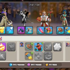 اکانت کلش اف کلنز تاون هال 16 لول 139 کد 130642 - تصویر 11