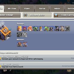 اکانت کلش اف کلنز تاون هال 13 لول 84 کد 130728 - تصویر 5