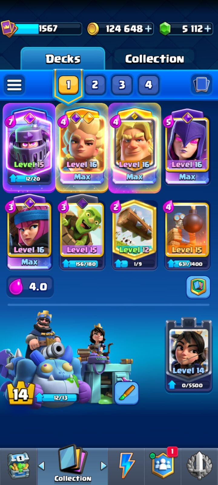 اکانت کلش رویال لول 41 کد 37506 3 اکانت کلش رویال لول 41 کد 37506 - تصویر 3