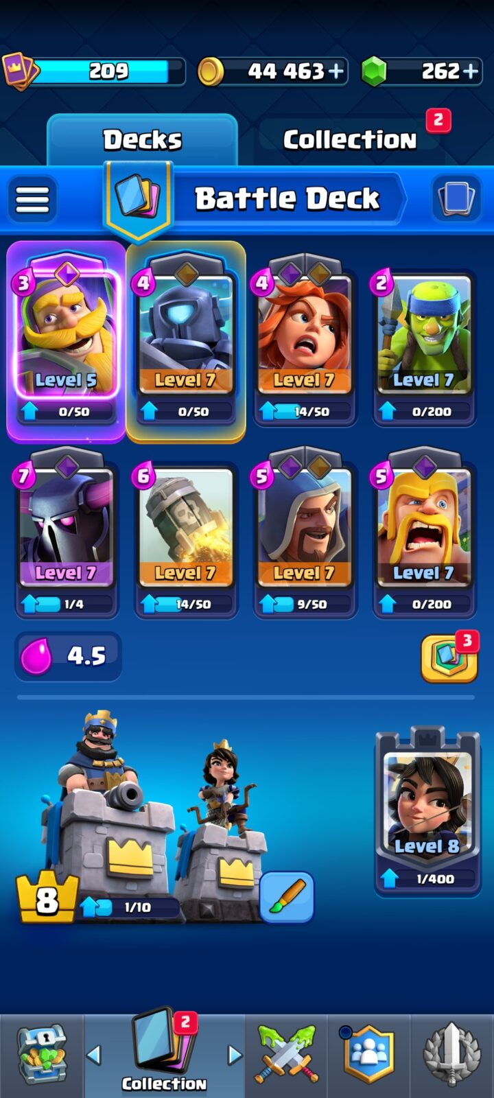 اکانت کلش رویال لول 209 کد 36473 3 اکانت کلش رویال لول 209 کد 36473 - تصویر 3