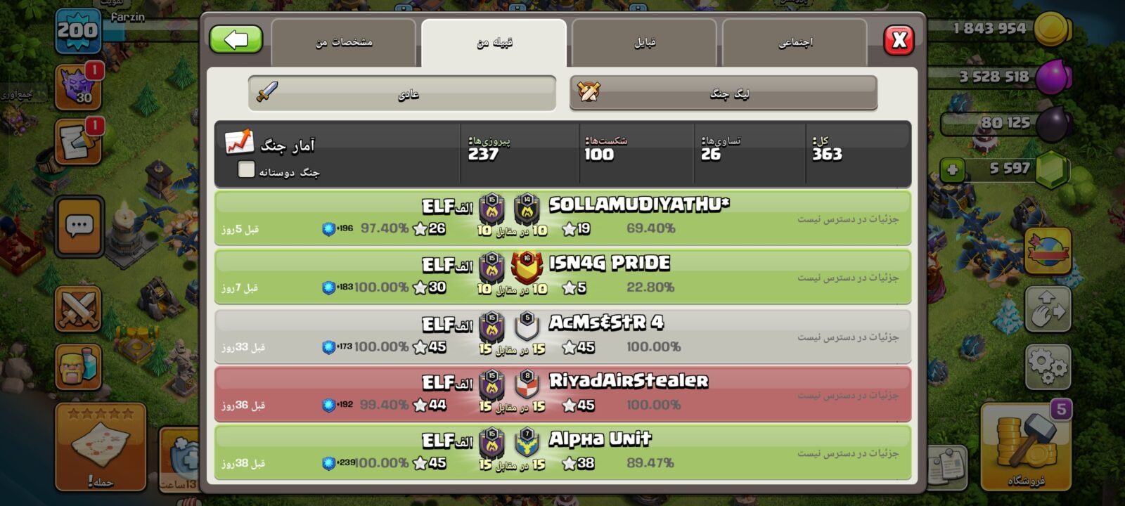 خرید کلن کلش لول 15 وارلیگ کریستال کد 402524 3 خرید کلن کلش لول 15 وارلیگ کریستال کد 402524 - تصویر 3