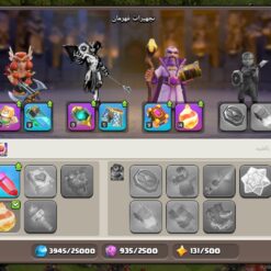 اکانت کلش اف کلنز تاون هال 12 لول 59 کد 129935 - تصویر 9