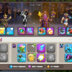 اکانت کلش اف کلنز تاون هال 16 لول 224 کد 130005 - تصویر 6