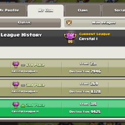خرید کلن کلش لول 15 وارلیگ کریستال کد 402506 7 خرید کلن کلش لول 15 وارلیگ کریستال کد 402506 - تصویر 4