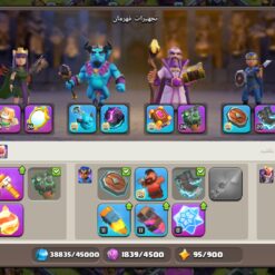 اکانت کلش اف کلنز تاون هال 15 لول 198 کد 128105 - تصویر 7