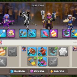 اکانت کلش اف کلنز تاون هال 15 لول 150 کد 129339 - تصویر 10
