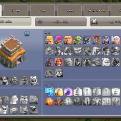 اکانت کلش اف کلنز تاون هال 8 لول 44 کد 130007 - تصویر 2