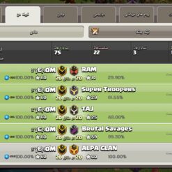 خرید کلن کلش لول 12 وارلیگ کریستال کد 403075 6 خرید کلن کلش لول 12 وارلیگ کریستال کد 403075 - تصویر 3